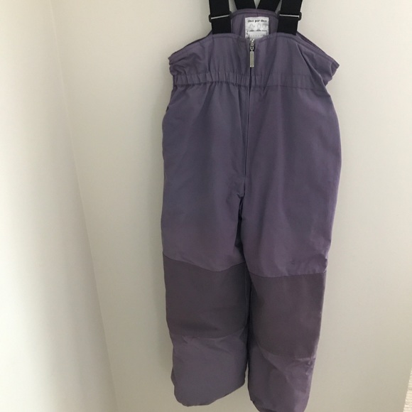 Deux par Deux 3 piece snowsuit with jacket,vest w/attached scarf,overall/pants - Picture 7 of 8